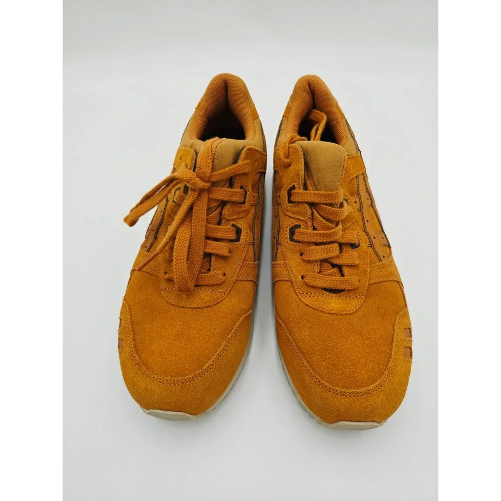 Asics Gel Lyte III HL7U2 Mens‎ 8.5 Honey Ginger Suede Sneakers Split Tongue